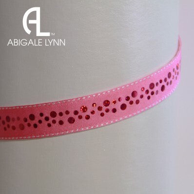 Abigale Lynn Visor Band - Pink Glitter Dots