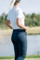 Abacus Sports Wear: Women's 4-Ways Stretch 7/8 Trousers- Elite Regular Waist Pants