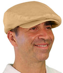 Golf Knickers: Men's 'Par 4' Cotton/Ramie Flat Cap Hats