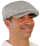 Golf Knickers: Men's 'Par 4' Cotton/Ramie Flat Cap Hats