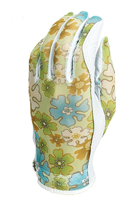 Evertan: Women's Tan Through Golf Glove - Electro Retro
