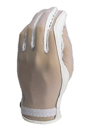 Evertan: Women's Tan Through Golf Glove - White Pearl