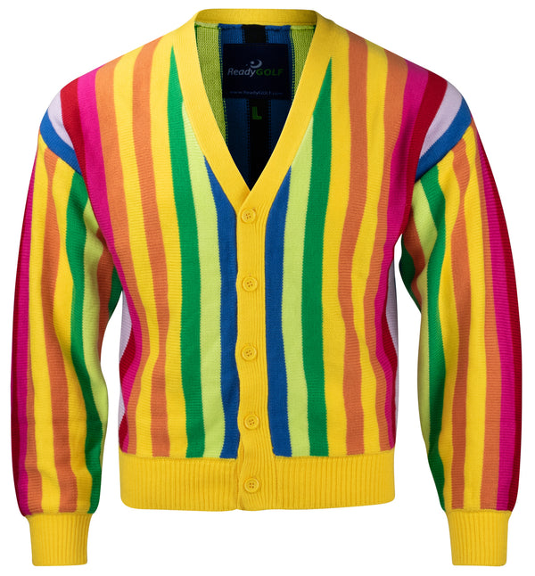 Mens Rainbow Sweater by ReadyGOLF