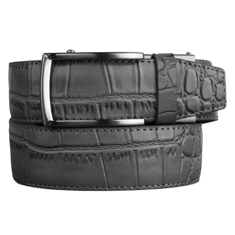 Nexbelt: Men's Alligator Series 2.0 Dress Belt - Grey