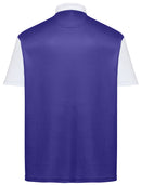 Classic Argyle Mens Golf Polo Shirt - Purple & Orange by ReadyGOLF