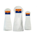 Sunfish: Duraleather Headcover (Driver, Fairway, Hybrid, or Set) - Arizona State Flag