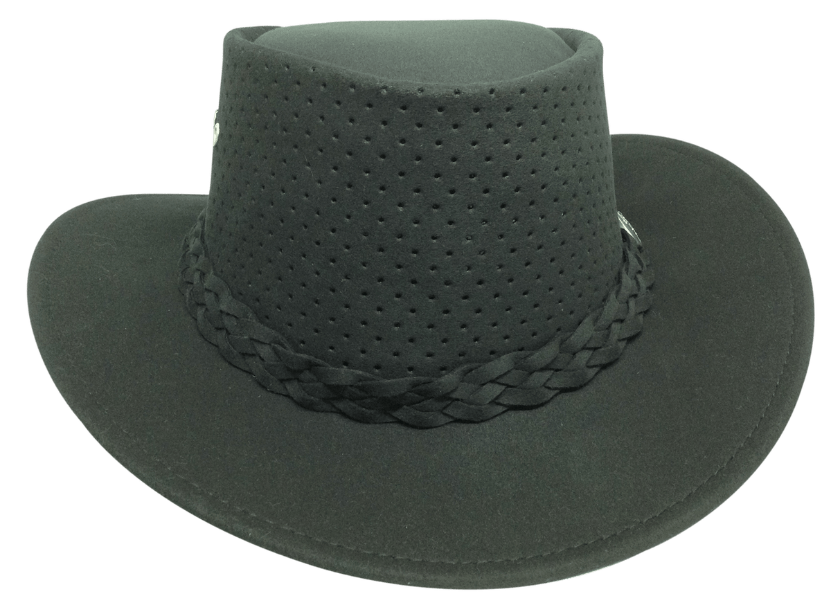 BlackOutback Bushie Perforated Shade Hat by Aussie Chiller