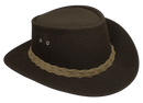 Aussie Chiller Outback Bushie Perforated Hat - Chocolate Brown