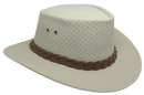 Aussie Chiller Outback Bushie Perforated Hat - Pearl White