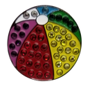 ReadyGolf: Beach Ball Ball Marker & Hat Clip with Crystals