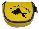 Be A Goldfish Embroidered Putter Cover - Mallet by ReadyGOLF