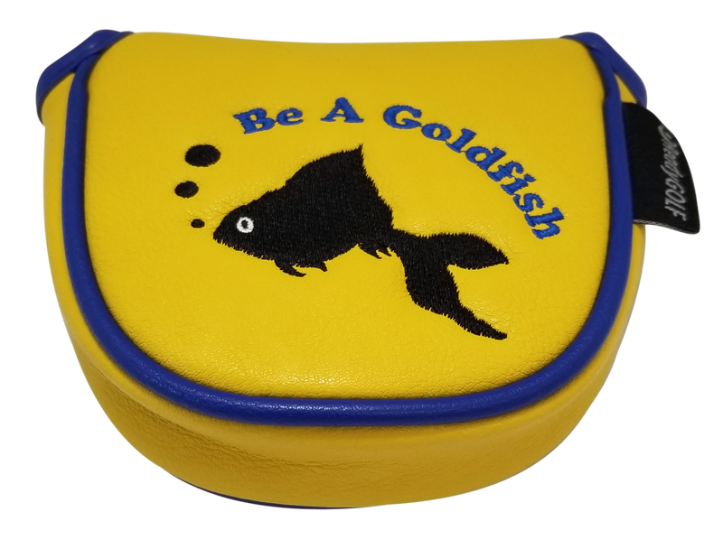 Be A Goldfish Embroidered Putter Cover - Mallet by ReadyGOLF