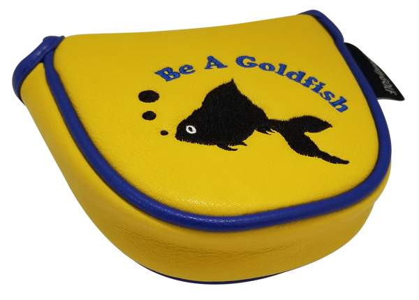 Be A Goldfish Embroidered Putter Cover - Mallet by ReadyGOLF