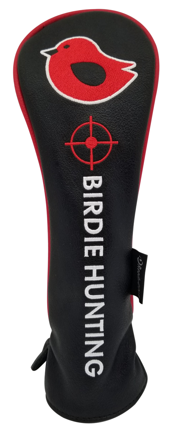 Birdie Hunting Embroidered Hybrid Headcover - Red by ReadyGOLF