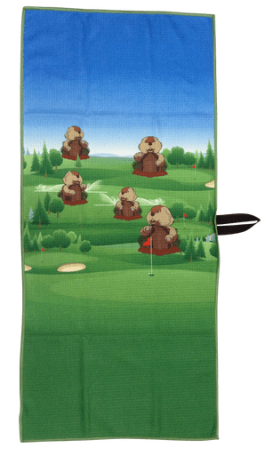 Dancing Gopher Waffle Golf Towel by ReadyGOLF