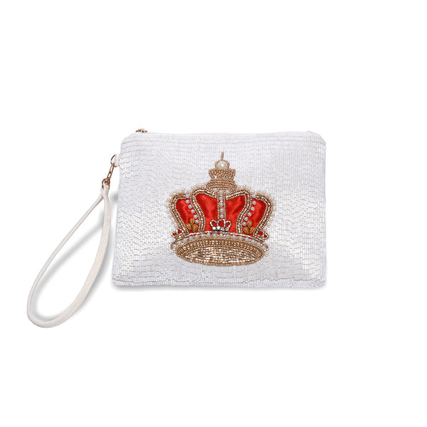 Physician Endorsed: Womens Bag/Clutch - Balmoral Crown - White