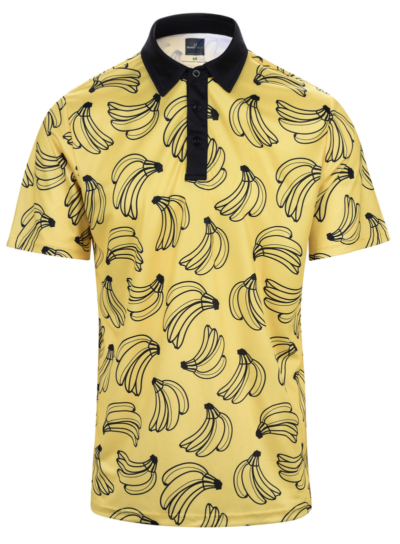 Banana Hook Mens Golf Polo Shirt by ReadyGOLF