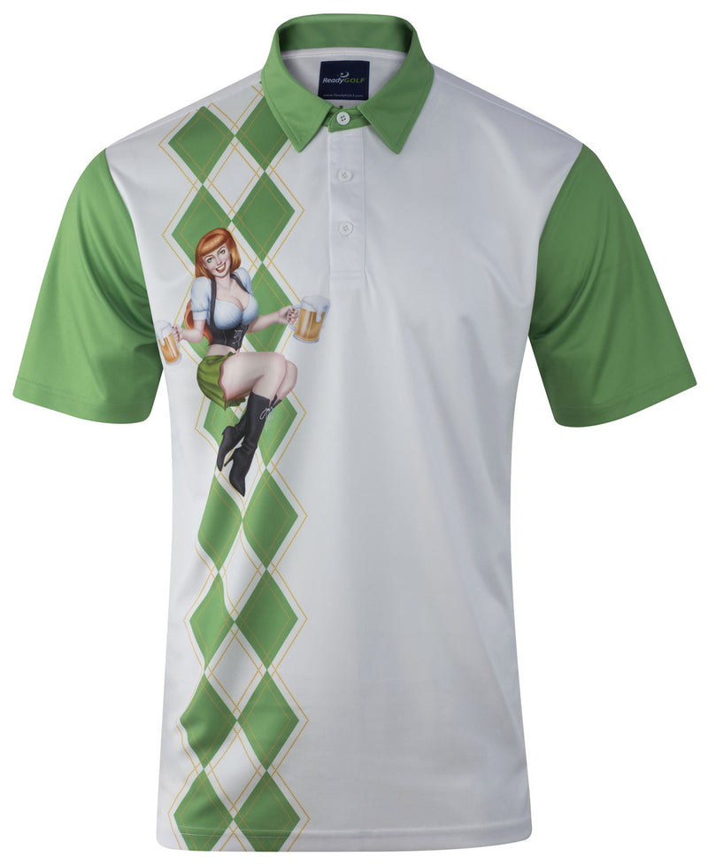Beer Girl Mens Golf Polo Shirt by ReadyGOLF