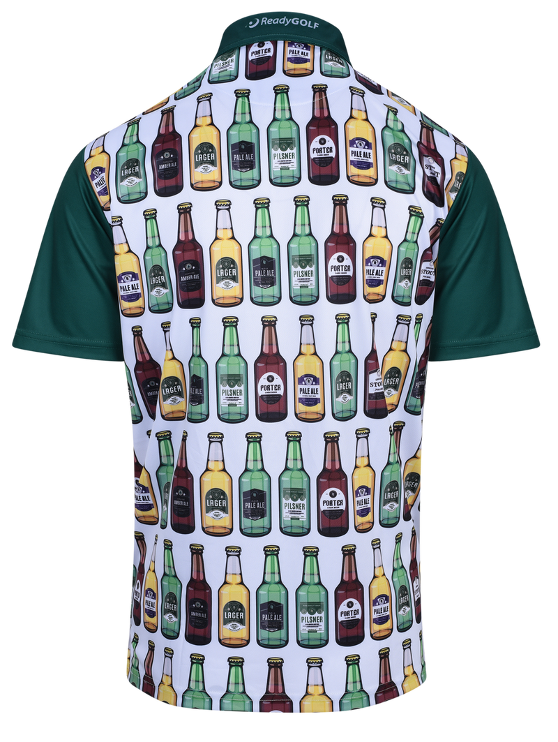 Beer On The Wall Mens Golf Polo Shirt by ReadyGOLF