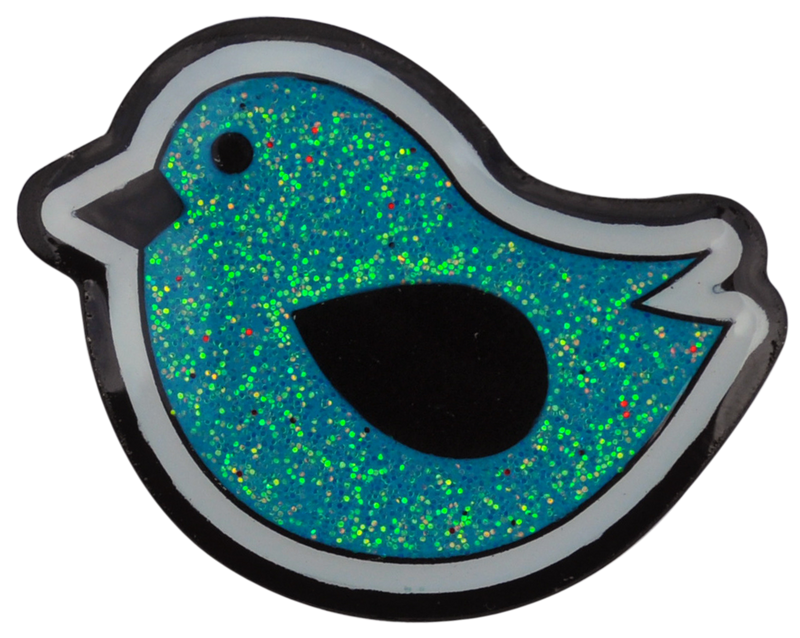 Birdie Hunting Glitter Ball Marker & Hat Clip - Blue by ReadyGOLF