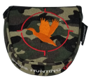 Birdie Hunting Camo Embroidered Putter Cover by ReadyGOLF - Mallet