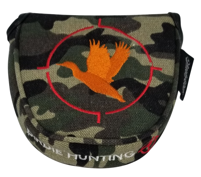 Birdie Hunting Camo Embroidered Putter Cover by ReadyGOLF - Mallet