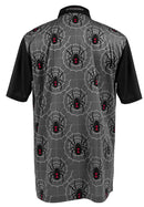 Black Widow Grey Mens Golf Polo Shirt by ReadyGOLF