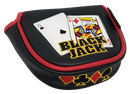 Black Jack Embroidered Putter Cover - Mallet by ReadyGOLF