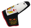Black Jack Embroidered Putter Cover - Blade by ReadyGOLF