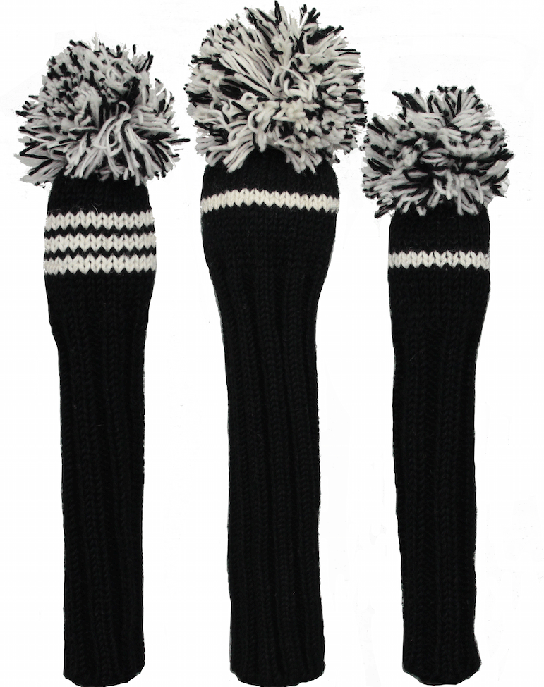 Set of 3 Hand-Knit Classic Headcovers by Sunfish