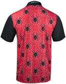 Black Widow Red Mens Golf Polo Shirt by ReadyGOLF