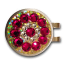 Blingo Ball Markers: Garnet on Gold Glitter