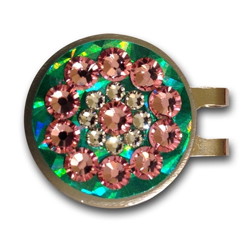 Blingo Ball Markers: Pink on Emerald Reflective