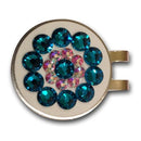 Blingo Ball Markers: Teal Blue on White