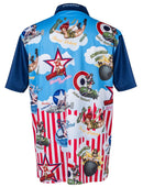Bombshells Away Mens Pin-Up Golf Polo Shirt by ReadyGOLF
