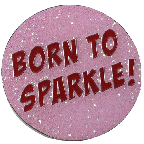 ReadyGOLF: Glitter Ball Marker & Hat Clip - Born To Sparkle