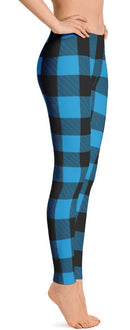 ReadyGOLF: Lumberjack Blue Women's All-Over Leggings