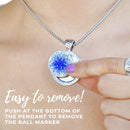 Navika: Chameleon Magnetic Necklace Base for Interchangeable Ball Markers (Marker not Included)