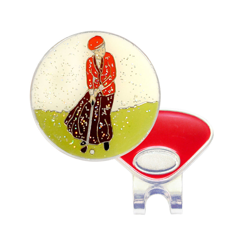 Navika: Swarovski Glitzy Ball Marker & Hat Clip - Classic Lady