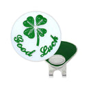 Navika: Glitzy Ball Marker & Hat Clip - Good Luck Clover