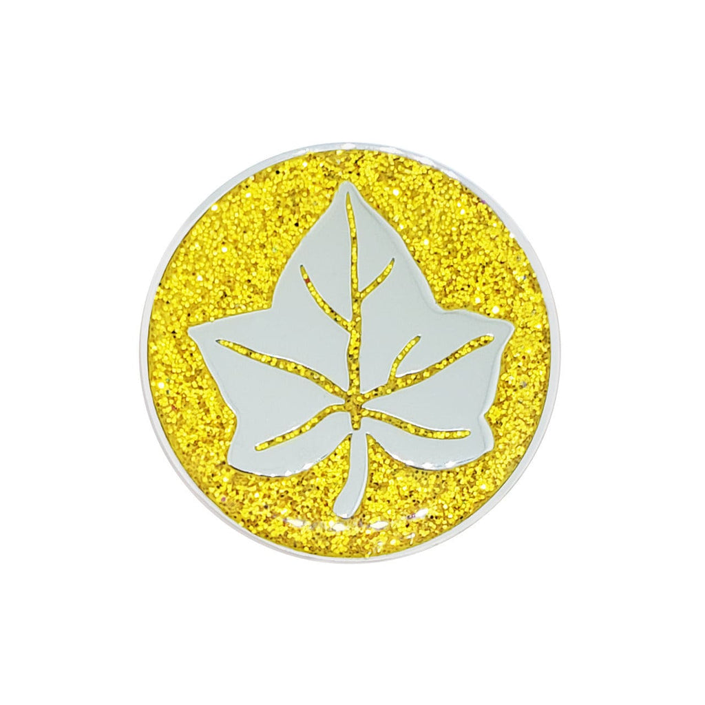 Navika: Glitzy Ball Marker & Hat Clip - Ivy Leaf