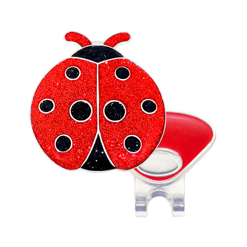 Navika: Swarovski Glitzy Ball Marker & Hat Clip - Ladybug
