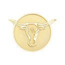 Navika: Ball Marker & Hat Clip - Gold Longhorn
