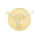 Navika: Ball Marker & Hat Clip - Gold Longhorn