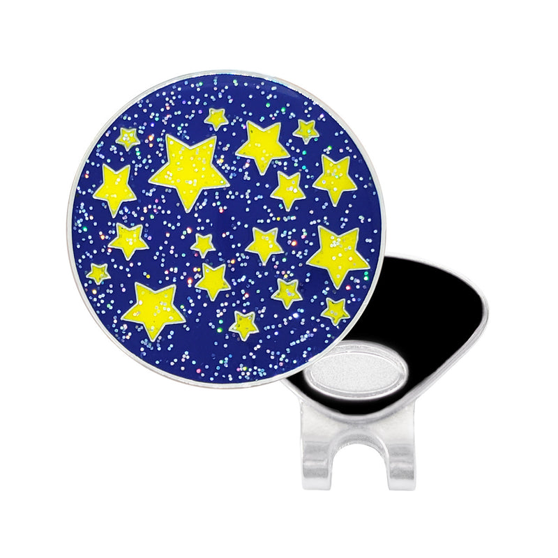 Navika: Swarovski Glitzy Ball Marker & Hat Clip - Starry Night