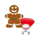 Navika: Glitzy Ball Marker & Hat Clip - Gingerbread Man