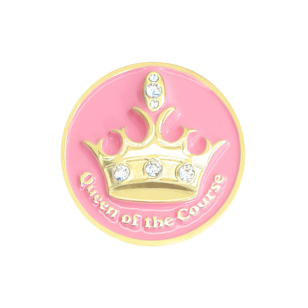 Navika: Swarovski Crystals Ball Marker & Hat Clip - Pink Queen