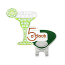 Navika Crystal Ball Marker & Hat Clip - It's Always 5 O'clock Somewhere