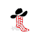 Navika: Ball Marker & Hat Clip - Red Cowgirl Boot