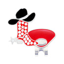 Navika: Ball Marker & Hat Clip - Red Cowgirl Boot